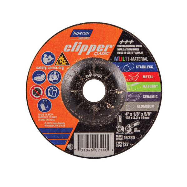 Saint-Gobain Abrasives GRINDNG WHEEL AO/SO 1/8 in. 70184609140